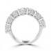 2.10 ct Ladies Round Cut Diamond Wedding Band Ring in 14 kt White Gold 2.10 ct Ladies Round Cut Diamond Wedding Band Ring in 14 kt White Gold